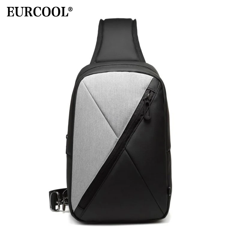 EURCOOL мужская летняя дорожная сумка через плечо Повседневная нагрудная