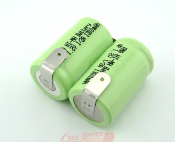 

Ni-MH 2/3A 2.4V 1300mAh Rechargeable Battery Pack W/Tabs for Shaver razor 2SBT