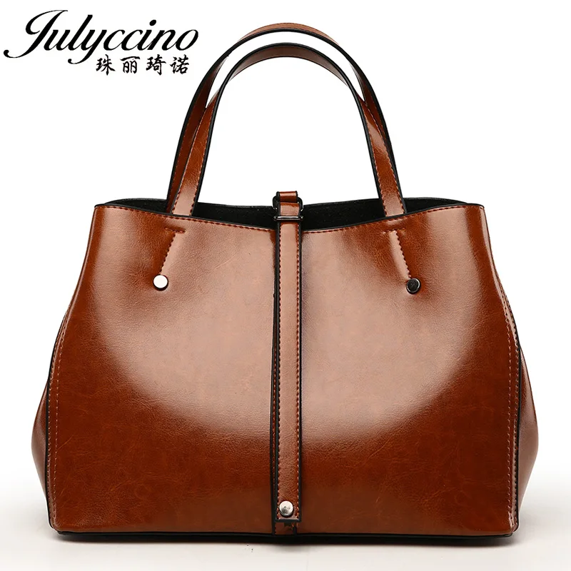 

JULYCCINO Women PU Leather Handbags Bolsos Mujer De Marca Famosa Female Vintage Bag Trunk Large Tote Spanish Brand Shoulder Bag