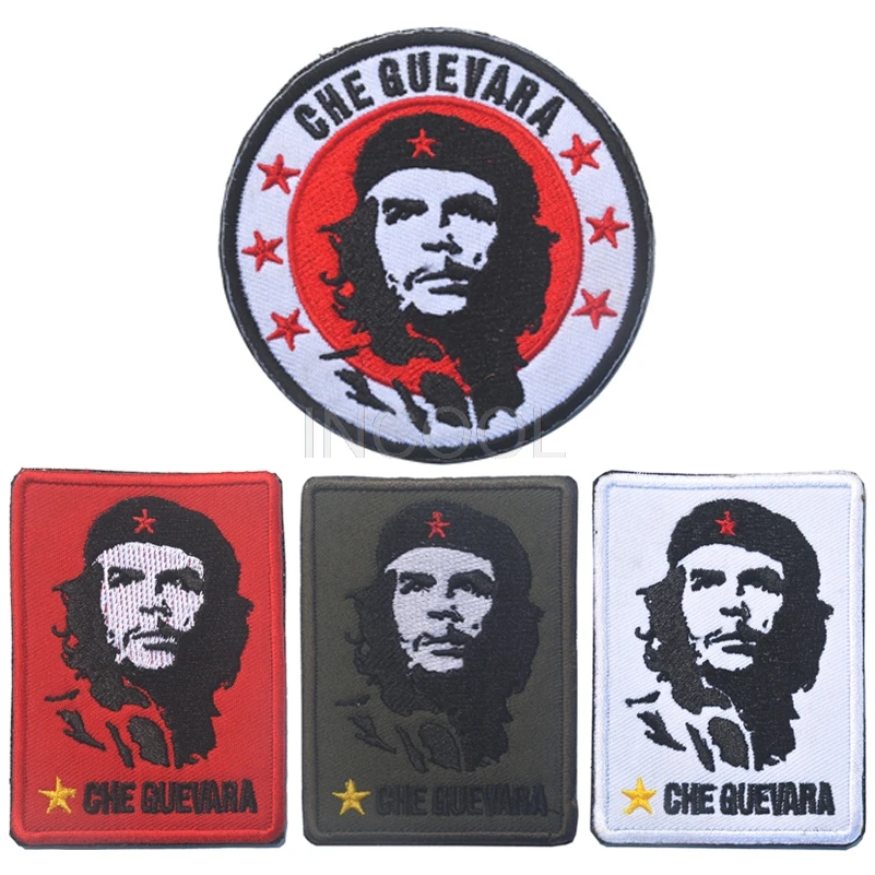 

Embroidery Patch Che Guevara Army Morale Patch Emblem Badges Tactical Embroidered Patches Military Applique 8CM