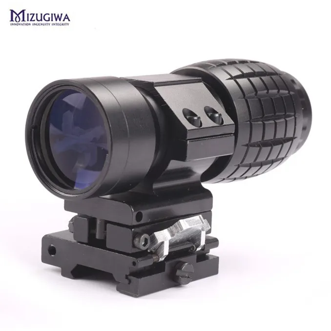 

Hunting Quick Release 3X Magnifier Scope Sight W/Picatinny 20mm Rail Flip to Side Mount for Sniper Airgun Rifle Hunting Caza