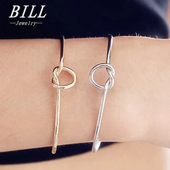 

SL231 Knot Cuff Bracelets & Bangles Fashion Open Bangle Women Bracelet Pulseiras Pulseira Feminin LOVE Valentine's Day Gift