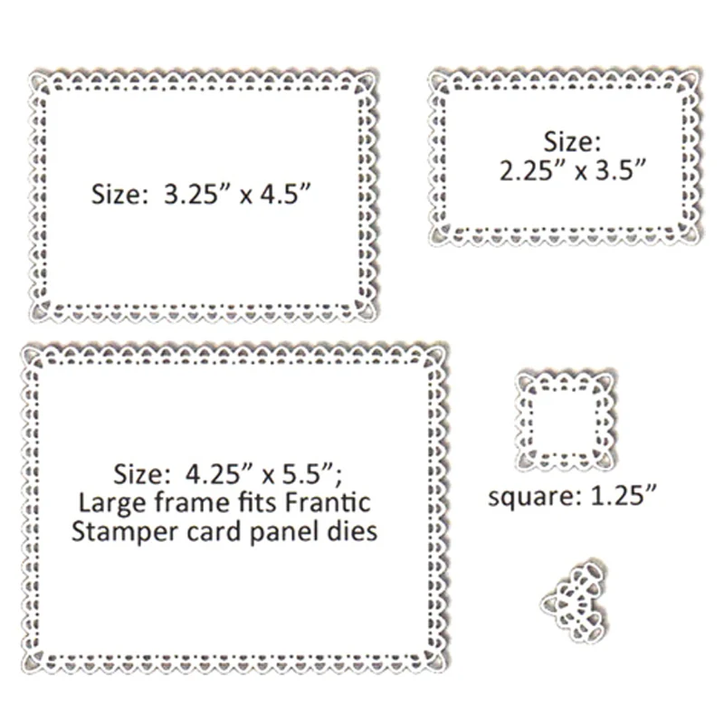 Lace Handkerchief Frames Dies Metal Cutting Dies