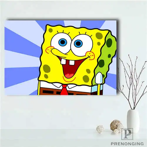 

Custom Canvas Poster spongebob (37) Printing Posters Cloth Fabric Wall Art Pictures For Living Room Decor#18-12-05-H-04-177