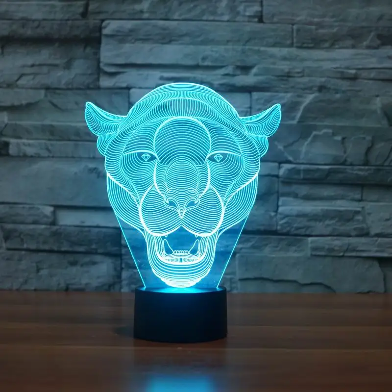 Lion Face 3D LED Light 4