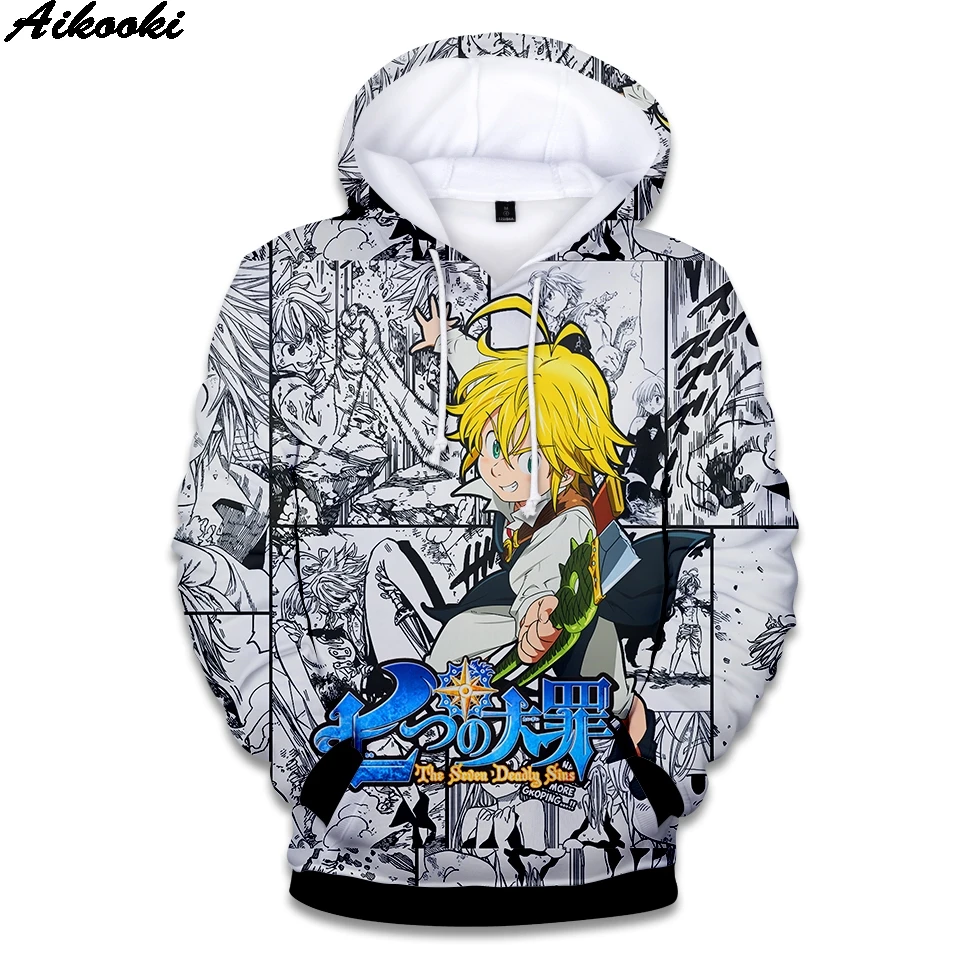 

Men/Women Fashion 2019 New Hip Hop Sweatshirt Nanatsu No Taizai 3D Hooded Winter Harajuku 3D Nanatsu No Taizai Hoodies Pullovers