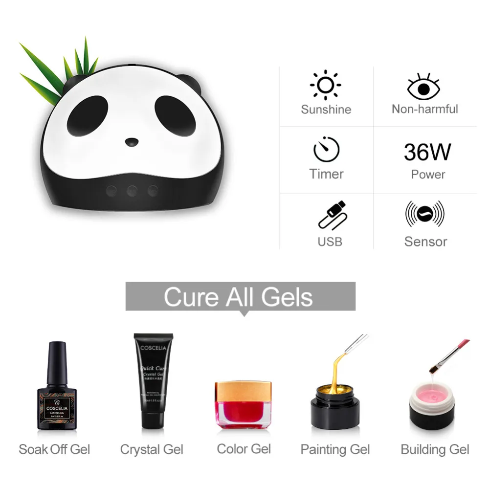 10PCS Gel Nail Polish Set 36/24W Lamp Manicure Set 10PCS Gel Nail Polish Set 36/24W Lamp Manicure Set