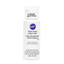 2 бутылки Wilton 59 мл Белый водорастворимый жидкий пищевой краситель, белый помадка/крем Материал пигментная паста