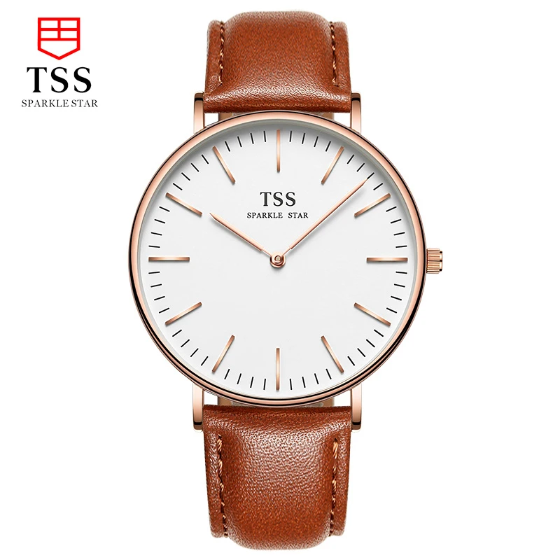 

TSS japan MIYOTA Quartz movement lover Couple male fashion Leisure business watch waterproof Bauhaus relogio masculino