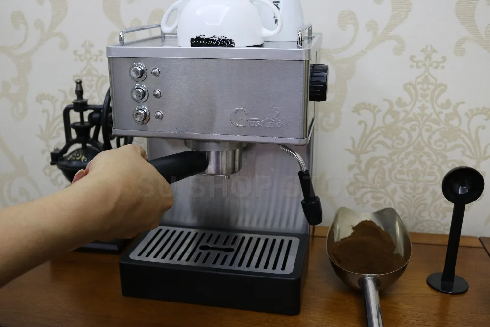 Полуавтоматическая кофеварка Gustino 19Bar 110 В ~ 220 эспрессо машина с капучинатором