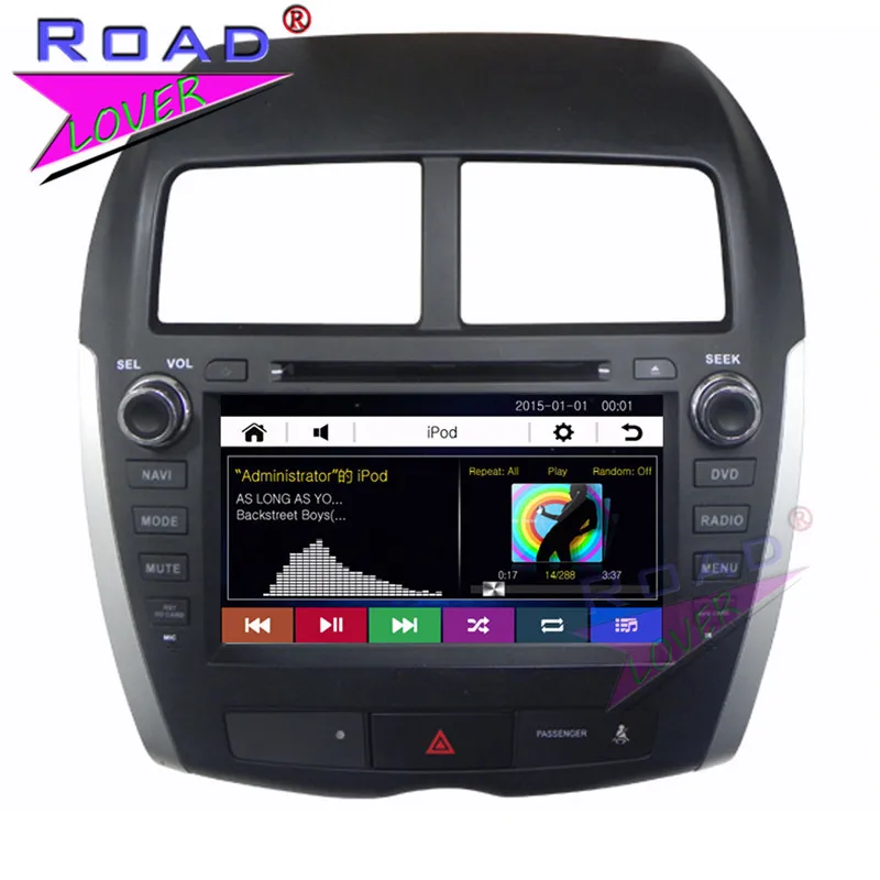 Автомобильный мультимедийный DVD плеер TOPNAVI Wince 6 0 2 Din 8 дюймов для Mitsubishi ASX 2010 2011 2012