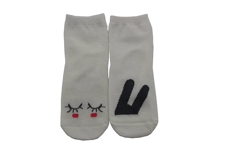 Унисекс новорожденного Детские носки дети носки-тапочки для маленьких мальчиков и девочек Дети Симпатичные малышей кролика с рисунком кота хлопковые носки