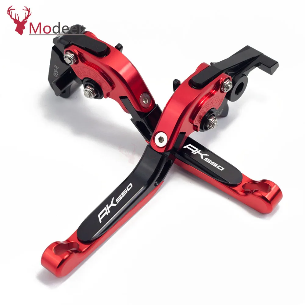 

For KYMCO AK550 2017-2018 brake levers AK 550 logo CNC Adjustable Motorcycle Accessories Brakes Clutch Levers Handle