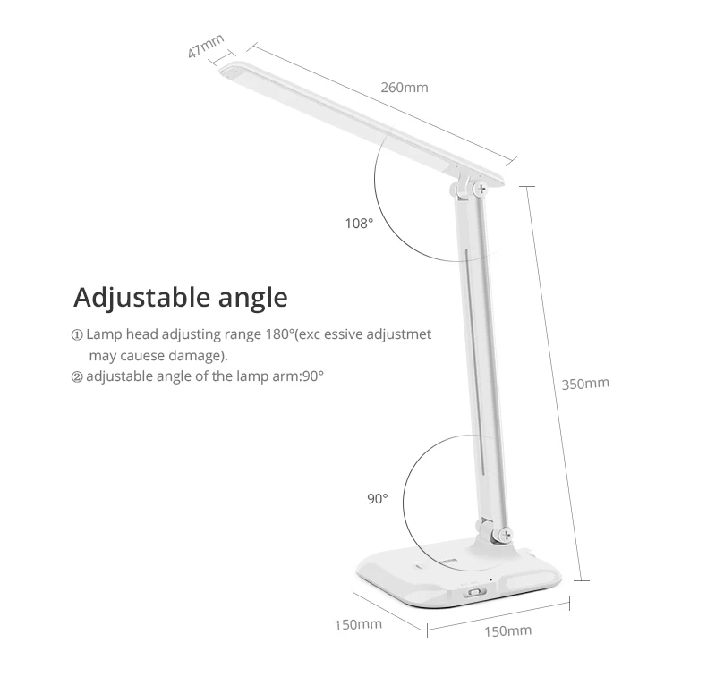 Диммер, 5 В, USB, светодиодная настольная лампа, настольная лампа с зарядкой для прикроватной тумбочки, чтения книг, учебы, работы в офисе, детей, ночник, лампы для чтения