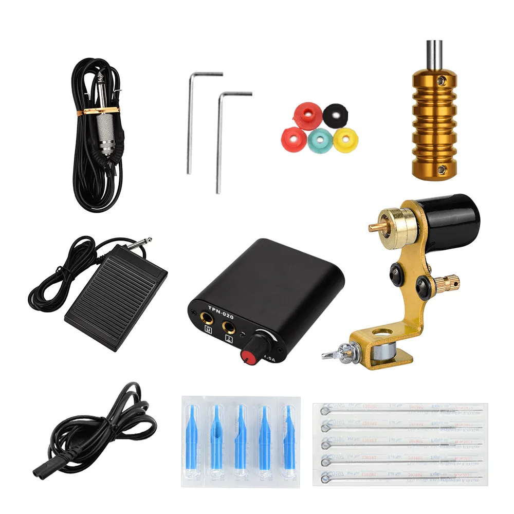

Tattoo Kit De Tatuaje Completo Machine Set Professional Kit Tatua Maquina De Tatuar Black Power Tatuajes Para Tatuar Set