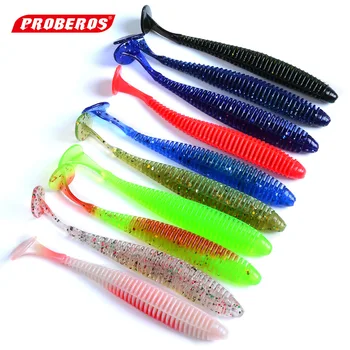 

20Pcs Pesca Peche Fly Fishing Lures Silicone Soft Worm Lure Isca Artificial Jig Head Carp Fishing Wobblers Fishing Tackle
