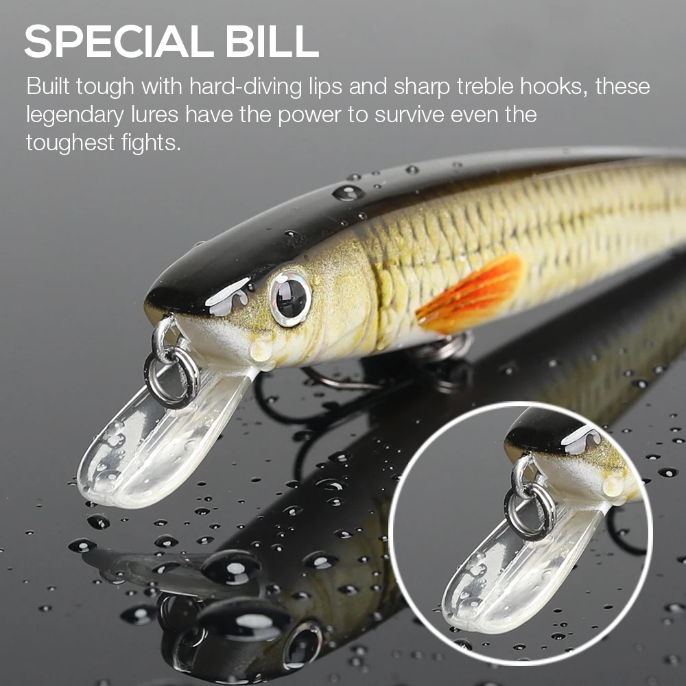 Воблеры TREHOOK для рыбалки Minnow 10 см 11 г плавающая приманка рыболовные приманки