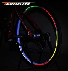 

Factory production21701 TECHKIN bicycle tires reflective stickers / Dead flywheel hub stickers / mountain bike rims Ri