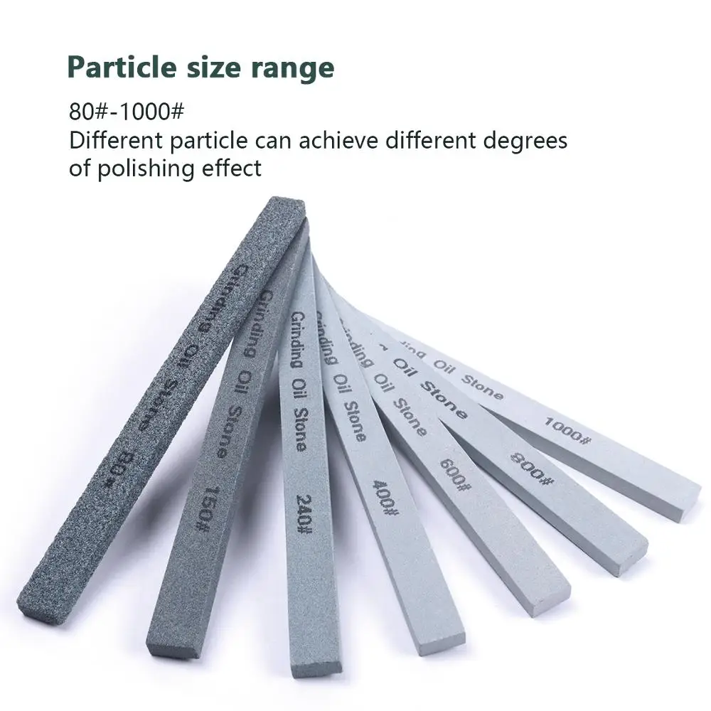 1PCS Grit 80-1000 Green Carbide Grinding Stone 150*12*6mm Oil Stone Stripes Polishing Grinding Tool for Ceramic High Highness 