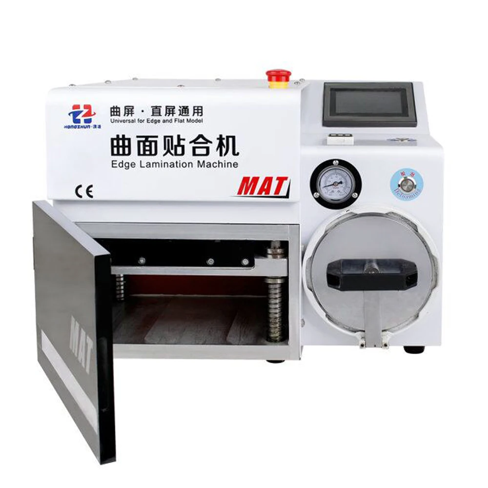 HZ-MAT Smart Curved Plane Screen Edge Lamination Machine For IPhone Samsung Curved Screen LCD Repai