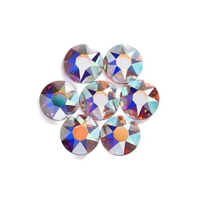 8-big-8-small-Cut-Facets-Nail-Rhinestone-Crystal-Clear-Crystal-AB-Flatback-Non-Hotfix-Rhinestones.jpg_640x640