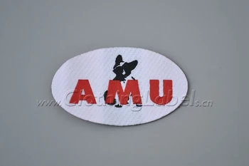

Custom woven labe Hand made label etiquetal Mian label Washable tags Garment Tag brand Labels white background, two colors logo