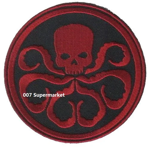 

4" Marvel Comics Captain America Movie Hydra Logo Uniform TV Game punk rockabilly applique sew on/ iron on patch