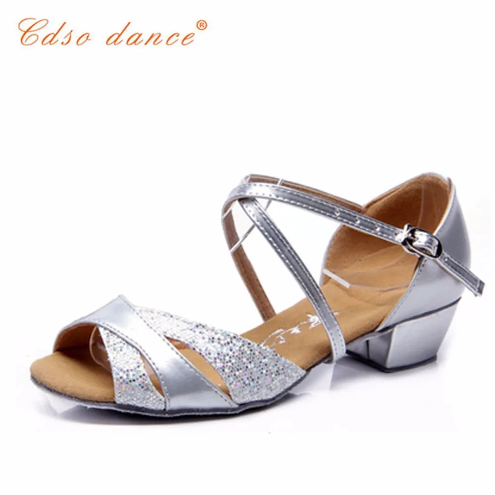 Cdso танцевальная обувь для латинских/современных танцев, обувь для девочек, детская бальная обувь для сальсы