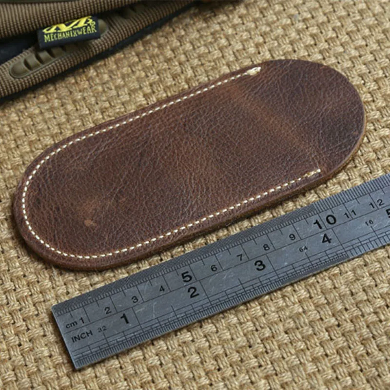 Genuine Leather Knife Scabbard Knife Sheath Scalp Leather Case Folding Cover EDC Dagger Tool Accessories 1PC knife sheaths