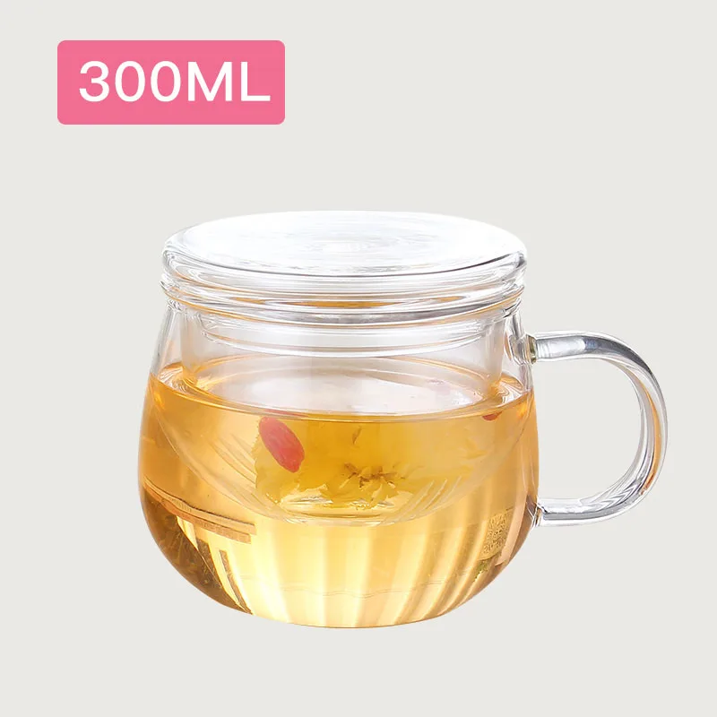 Drinking Milk Double Glass Layer Cup Durable Lid Glassware Decker Glass Bottle Water Drink Cups Colored Clear Glasses Bottles 5 - Цвет: 300ml