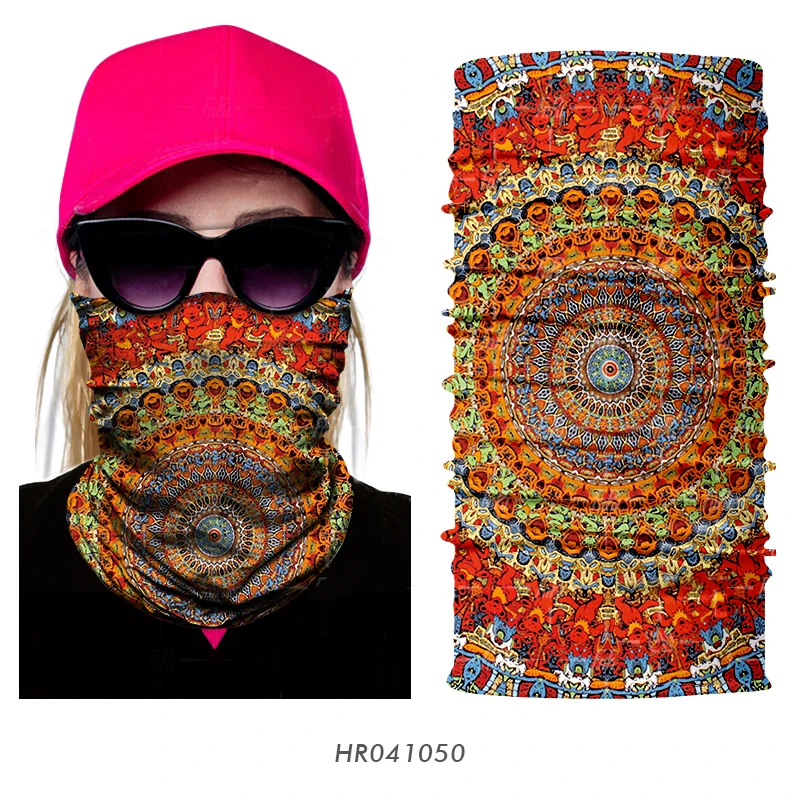 Download Cycling bandana Colorful Head Scarf Neck Warmer Tube Half ...