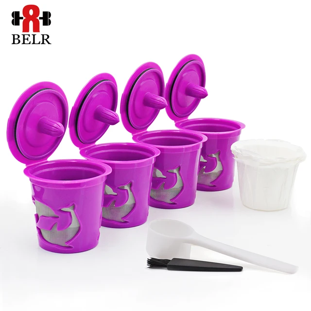 Best Offers 4pcs/bag Refillable Coffee Filter For Keuring 2.0 & 1.0 Brewers k cup Reusable Coffee Capsules Filter Homemade Tools Dripper