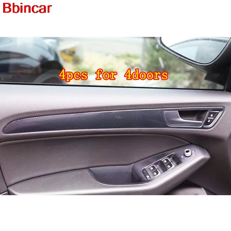 Bbincar ABS de plástico de fibra de carbono para Audi Q5 2013-2016 engranaje delantero Shif Panel Frame 4 puerta Trim partes interiores Bbincar ABS de plástico de fibra de carbono para Audi Q5 2013-2016 engranaje delantero Shif Panel Frame 4 puerta Trim partes interiores