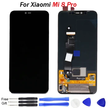 

For Xiaomi Mi 8 Pro LCD Display with Frame 10 Touch Screen with fingerprint Digitizer Replacement for Xiaomi Mi8 Pro AMOLED LCD