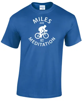 

Brand Clothing Men T-shirt 3D Print Short Sleeve Men and Women Brand Clothing Fashion CYCLER MILES ARE MY MEDITATION T shirt