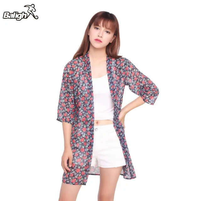 Cheap Women Maldives Sun Protection Cardigan Cover-Ups Outwear Summer Chiffon Blouse Tops Printed Long Blusas Femininas Cheap Women Maldives Sun Protection Cardigan Cover-Ups Outwear Summer Chiffon Blouse Tops Printed Long Blusas Femininas