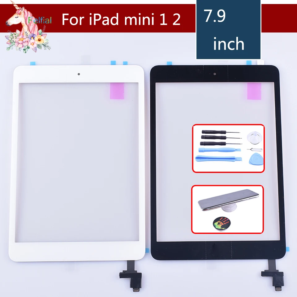 Оригинальный сенсорный экран для apple iPad mini 1 2 дигитайзер с кнопкой Home IC переднее