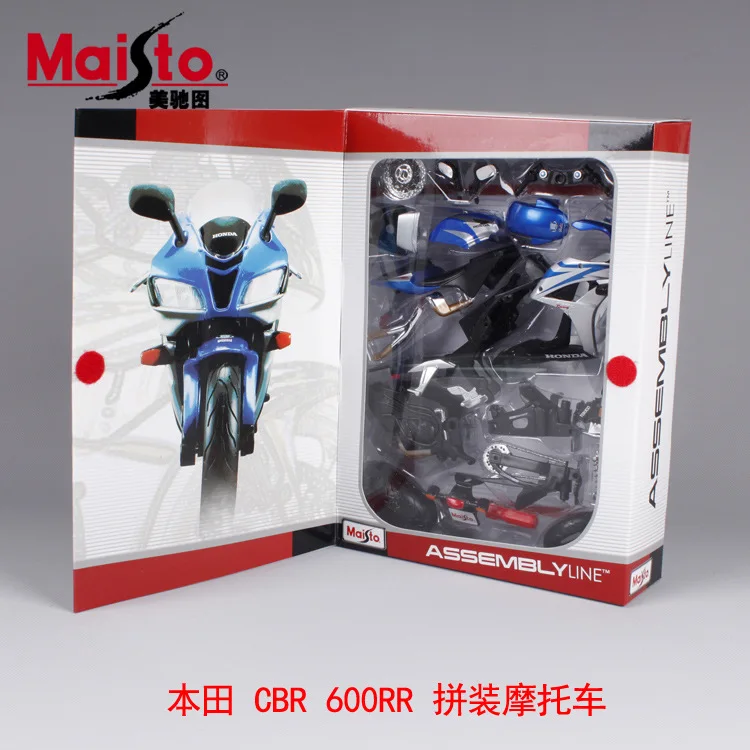 Maisto 1:12 Honda CBR600RR Сборная модель мотоцикла из сплава собранная DIY игрушка