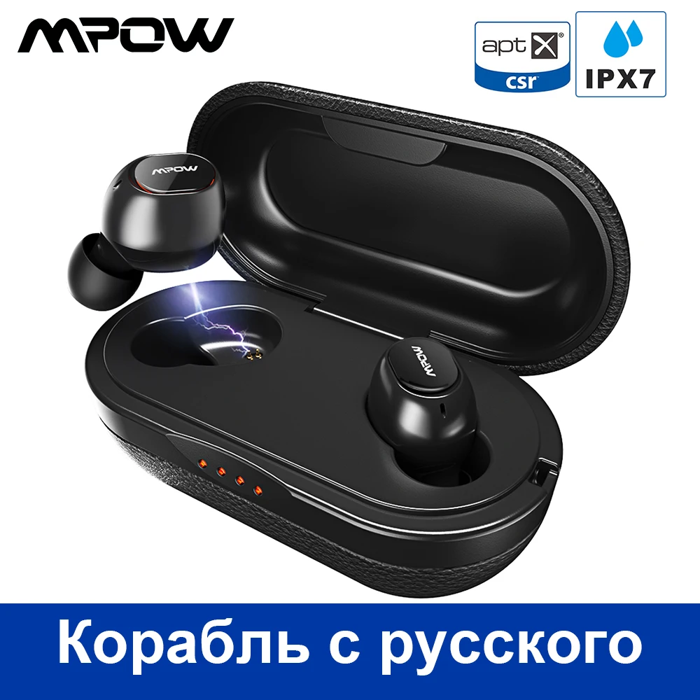 Mpow T5/M5 M-Free Aptx Earphone Bluetooth Waterproof Sport Earphones With 5H Play Time For Iphone X Huawei P20 Lite