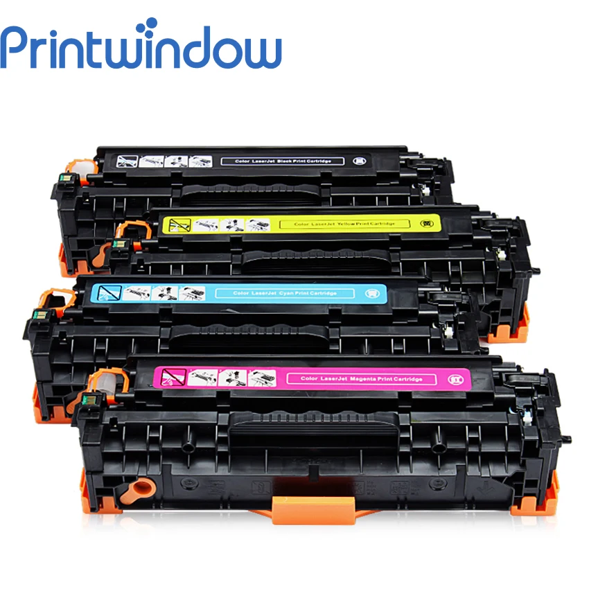

Printwindow Compatible Toner Cartridge CF380A CF381A CF382A CF383A for HP M476DN/M476DW/M476NW 4X/Set