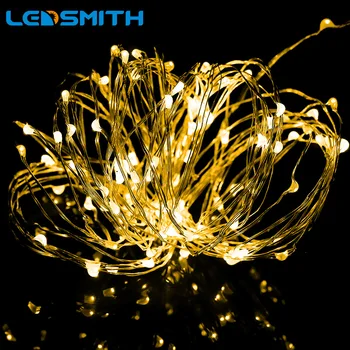 

Ledsmith 10M 100LED Christmas LED String Light USB Operated 5V Outdoor Fairy Lights LED Starry Light for Home Wedding Decoration