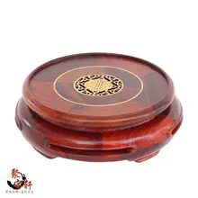 Special rosewood carving annatto handicraft circular base of real wood of Buddha flowerpot stone vases, furnishing articles rosewood carving annatto handicraft circular base of real wood of buddha stone are recommended vase furnishing articles
