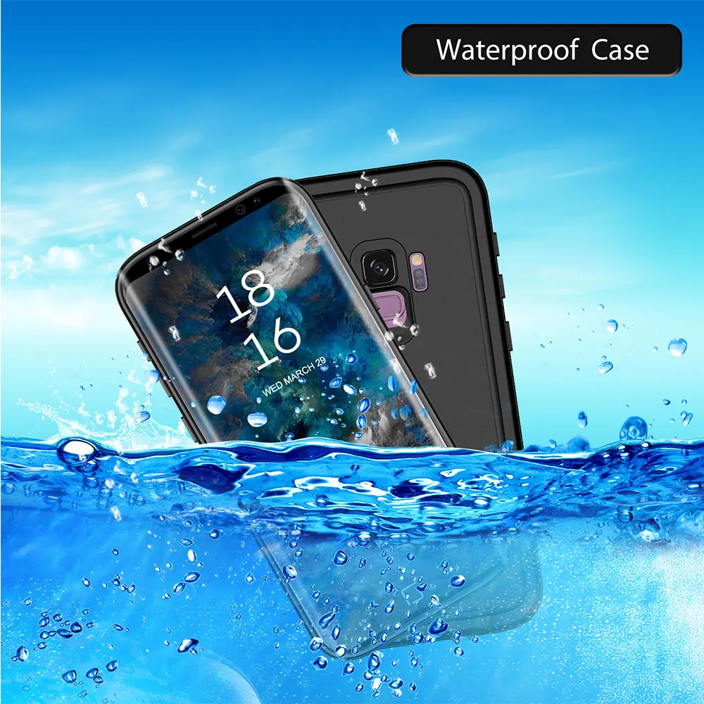 

For Samsung Galaxy S8 S9 Note 9 Armor Shockproof 360 Full Back Cover Front Case For Samsung S8 S9 Plus Coque Waterproof Case