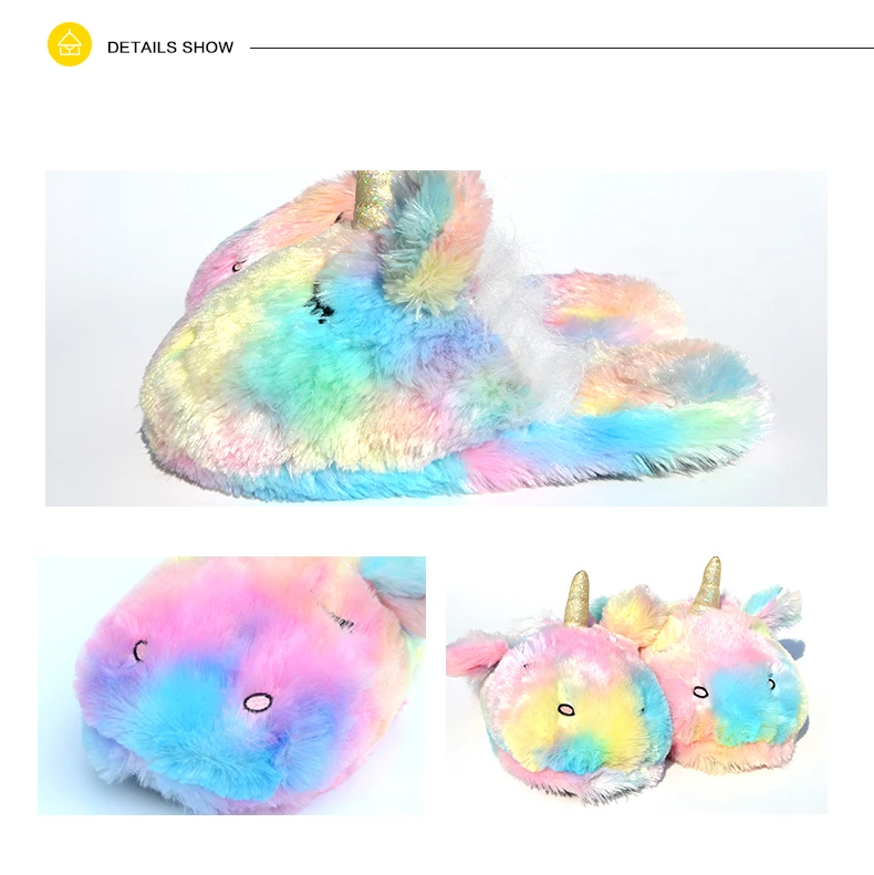 Rainbow Unicorn Slippers -Unicorn Fashion