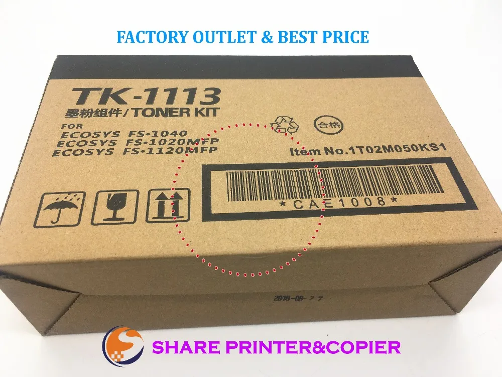 Новые совместимые картриджи с тонером TK1113 для Kyocera FS1120 fs1025 fs1040 fs1060 fs1120 fs1125Mfp |
