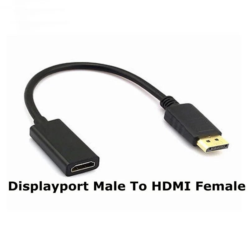 Черный мужской и женский кабель DP-HDMI display port To 1080P HDMI адаптер конвертер для hp/DELL портативных ПК