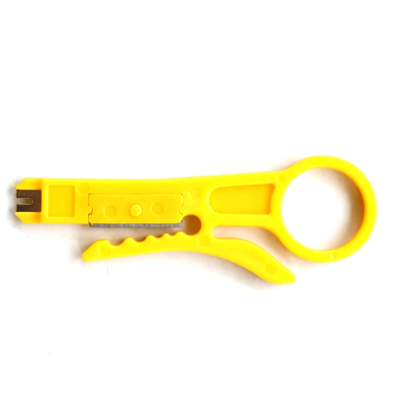 

5pcs Professional Hot Sale Yellow Mini Strippers Network Cable Plier 9cm UTP STP Cable Cutter Telephone Wire Stripper RJ45 tool