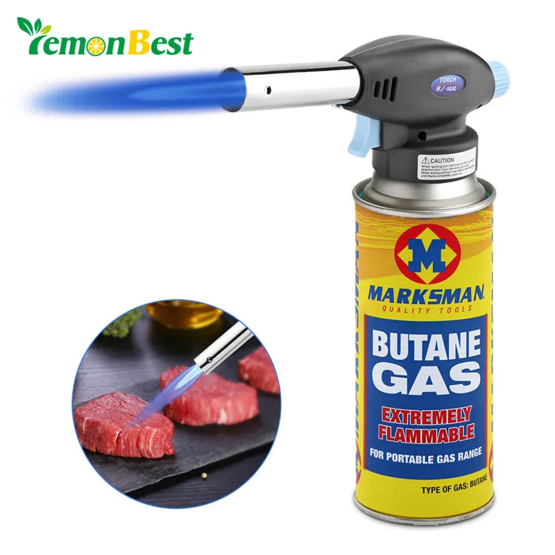 LemonBest BBQ Fully Automatic Electronic Flame Gun Butane Burners Gas