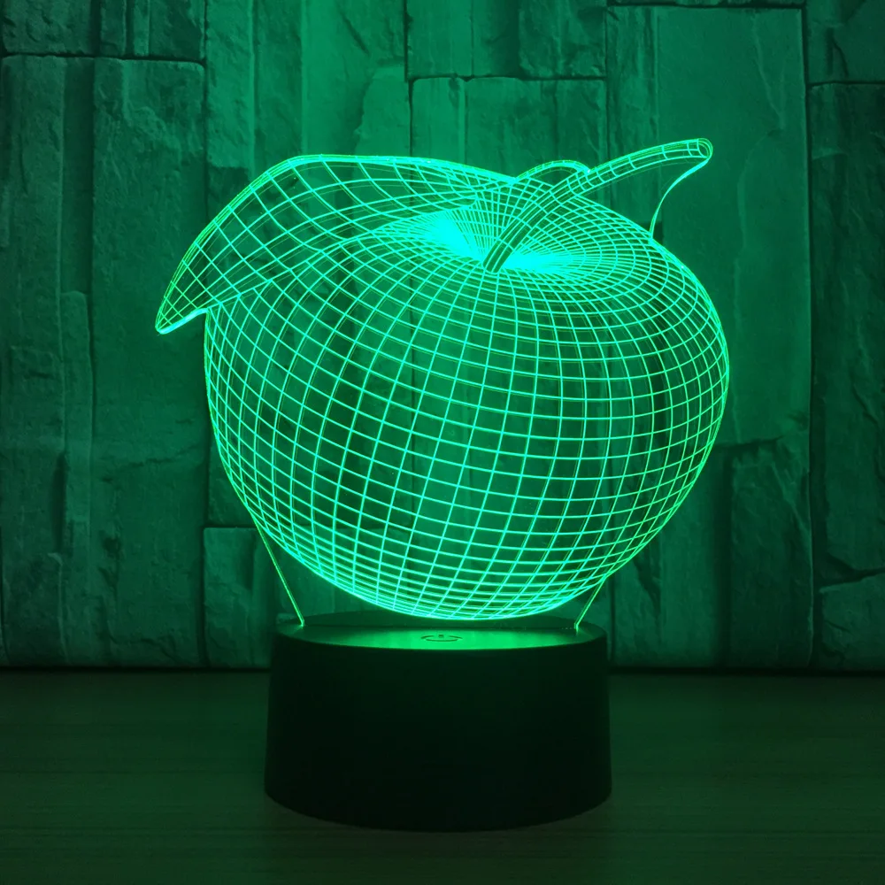 

Creative Seven Color Usb Light Touch Acrylic Led Visual Wholesale 3d Night Light Luminaria De Mesa Usb Led 3d Lamp