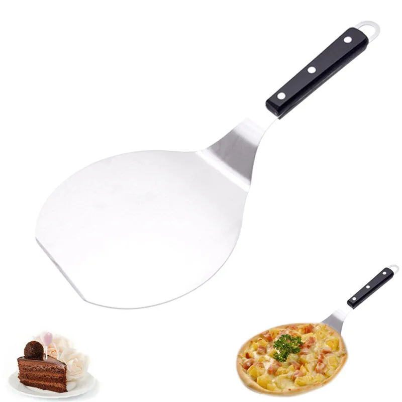 

New Stainless Steel Cake Pizza Steak Transfer Shovel Teppanyaki Tools Bread Pizza Steak Knife Cutting Tool Kitchen Baking Tools